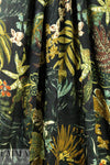 Italian botanical printed viscose jacquard