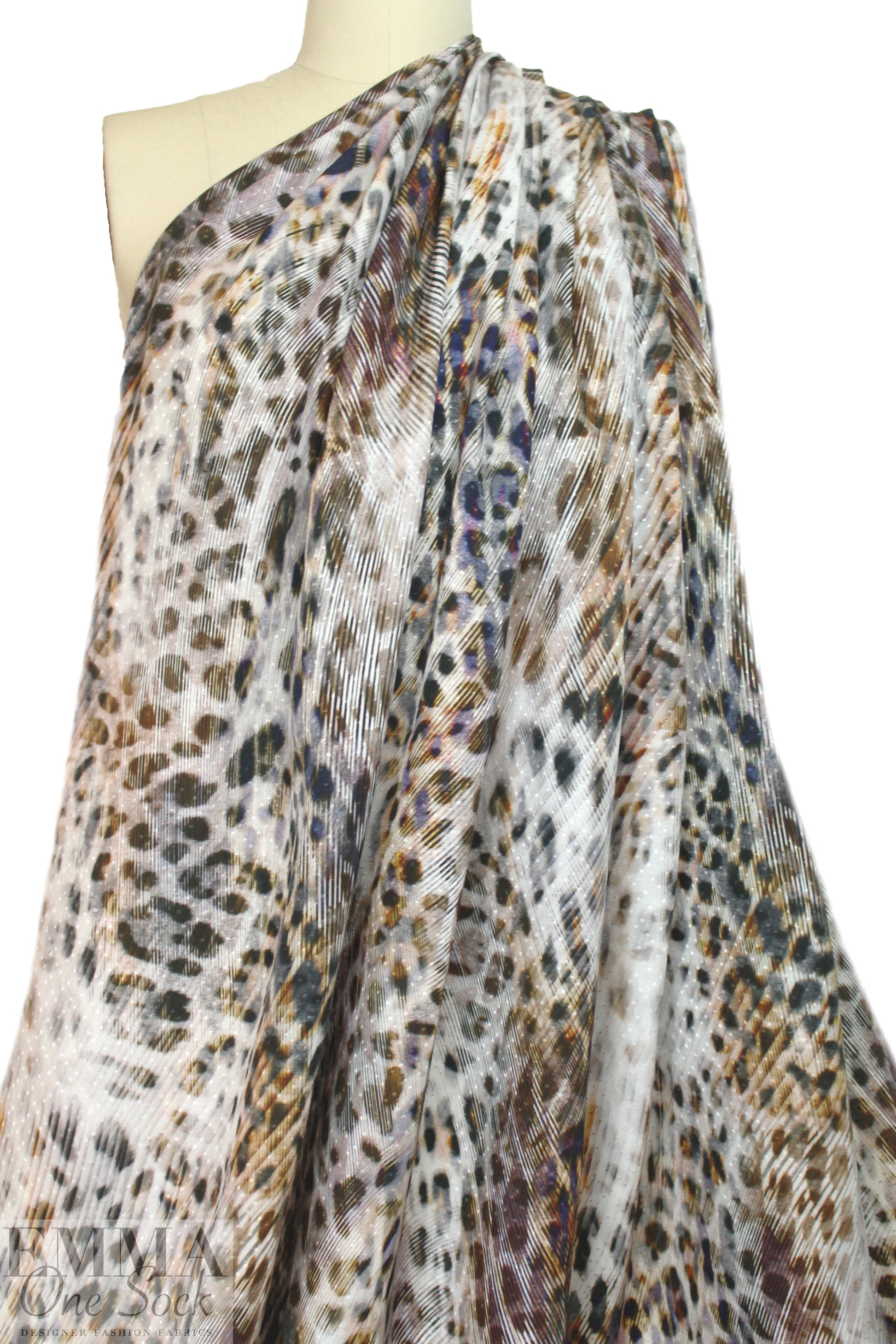 German viscose jacquard woven - animal abstract
