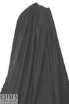 Italian viscose/cotton fleur de lis jacquard - black on black