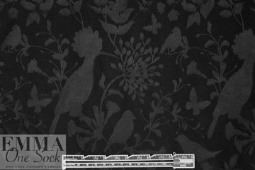 NY designer viscose jacquard - black on black