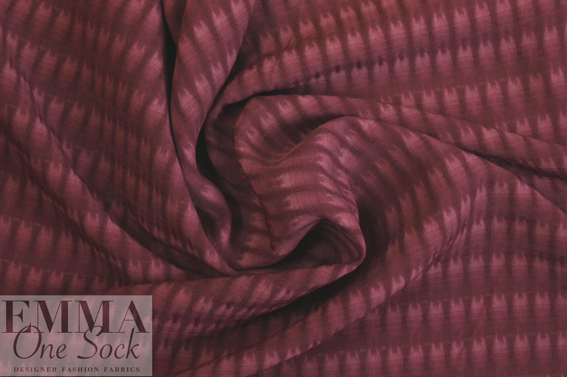 NY designer viscose jacquard weave - wine