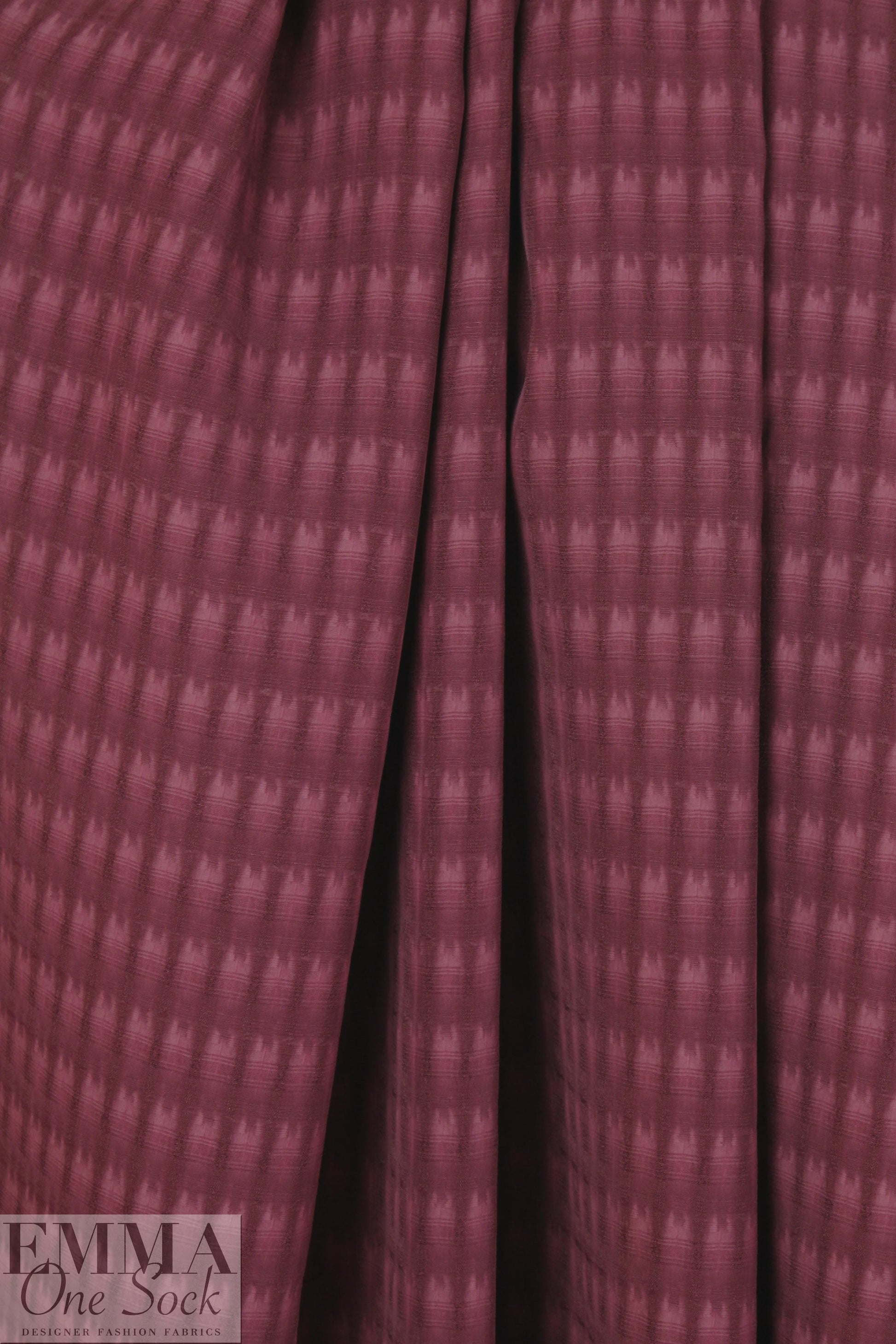 NY designer viscose jacquard weave - wine