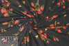 German red bouquet floral digital knit .875 yds