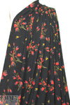 German red bouquet floral digital knit 1.5 yd