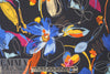 French painterly floral digital knit 1.625 yd