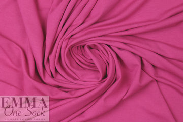 rosy pink Oeko-Tex viscose/spandex 4-way jersey