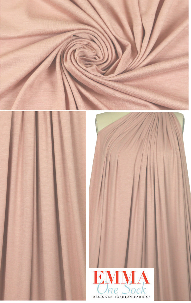 NY designer dusty blush sweatery viscose knit
