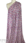 French 'butterfly garden' featherweight viscose/lycra knit 1.75 yd