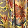 'floral drama' viscose knit, Oeko-Tex cert. - tan/gold