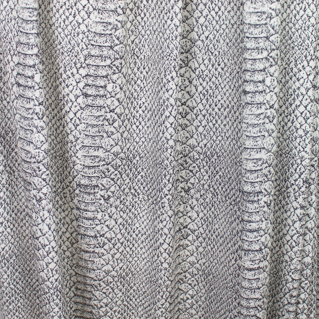 Italian snake motif lightweight viscose/spandex knit 2 yd