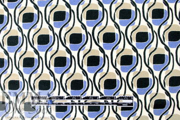 Karen K. 'glass tiles' printed viscose/lycra knit 1.375 yd