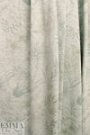 Karen K. 'quiet study' floral printed cotton knit - heather grey .875 yds