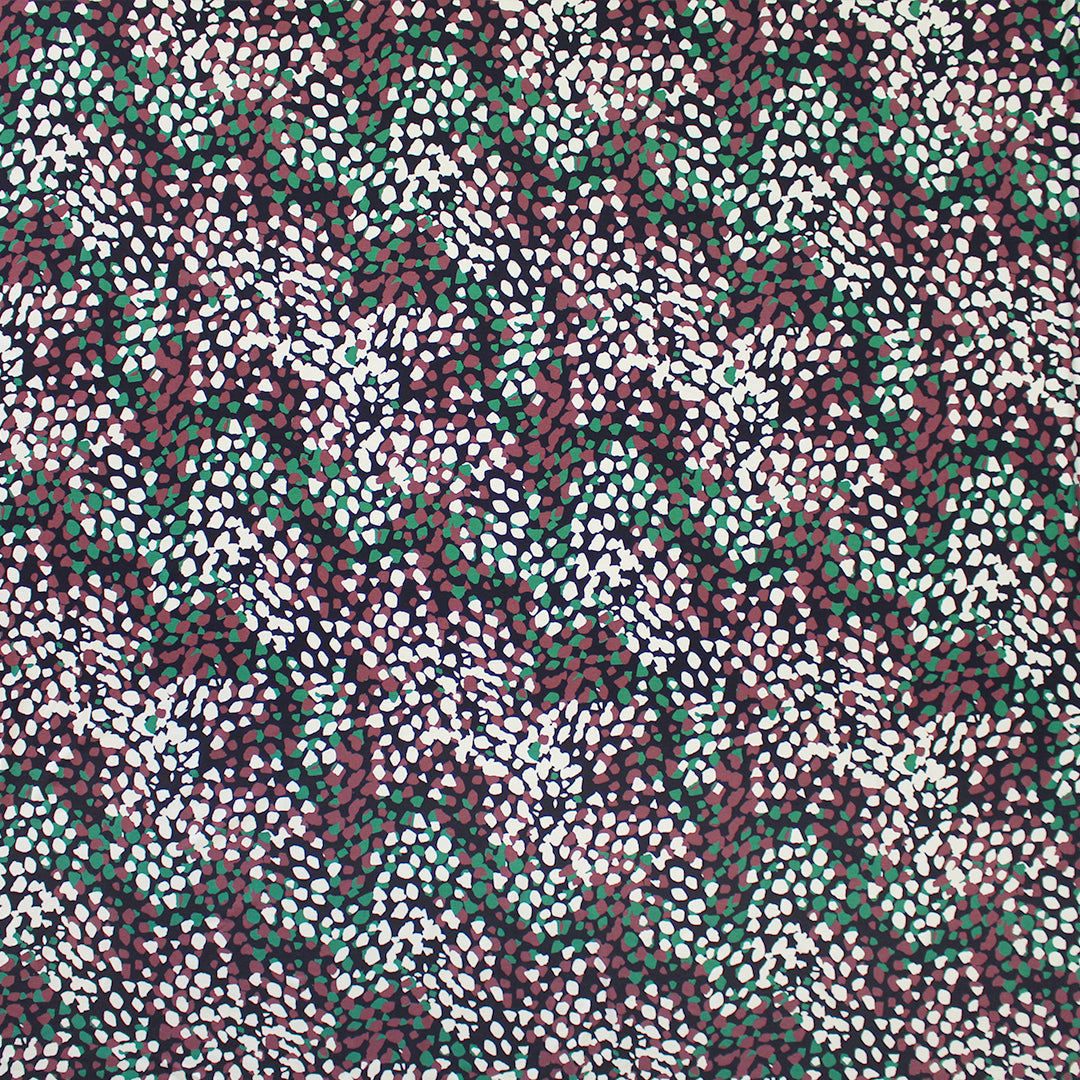 'scattered petals' viscose lightweight jersey knit 1.625 yd