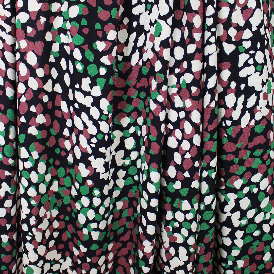 'scattered petals' viscose lightweight jersey knit 1.625 yd