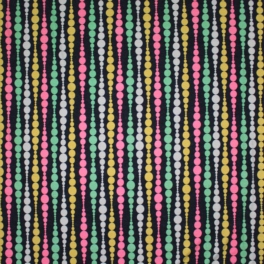 Italian 'beaded stripe' viscose/spandex knit