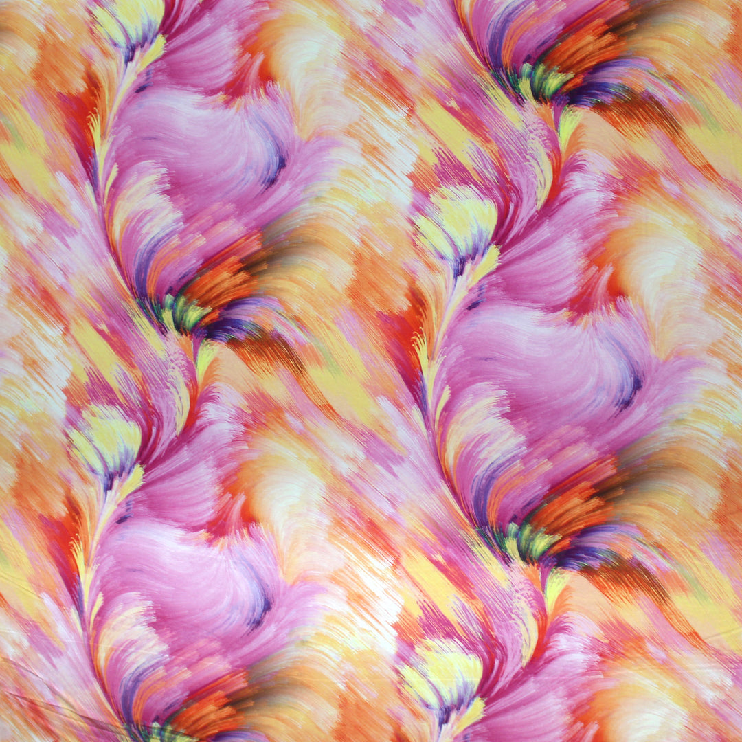 Italian 'kindled color' viscose/spandex knit .75 yds