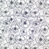 'sketchy blossoms' printed stretch viscose knit 2 yds