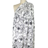 'sketchy blossoms' printed stretch viscose knit 2 yds