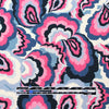 'marble flow' stretch viscose knit - indigo/denim/rose 1.5 yd