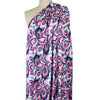 'marble flow' stretch viscose knit - indigo/denim/rose 1.5 yds