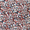 'crystal view' stretch viscose knit - crimson/light denim 1.4 yds