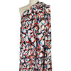 'crystal view' stretch viscose knit - crimson/light denim 2 yd