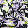 'crystal view' stretch viscose knit - lavender/chartreuse 2 yd