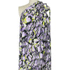 'crystal view' stretch viscose knit - lavender/chartreuse 2.25 yds