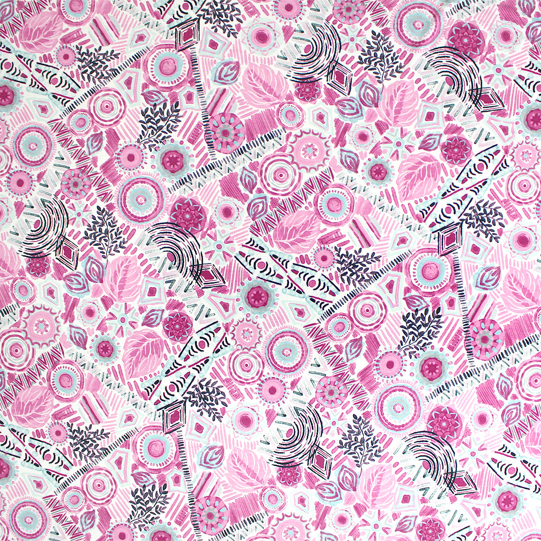 'pink collection' stretch viscose knit 1.75 yd