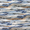 'horizons' stretch viscose knit - denimy blues/earthtones