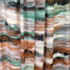 'horizons' stretch viscose knit - jade/rust/gray