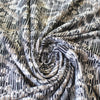 'diamondback scroll' viscose blend variegated knit - gray/taupe .9 yds