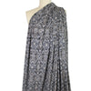 'diamondback scroll' viscose blend variegated knit - gray/taupe .9 yds