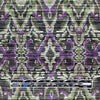 'diamondback scroll' viscose blend variegated knit - violet/loden 1.25 yds