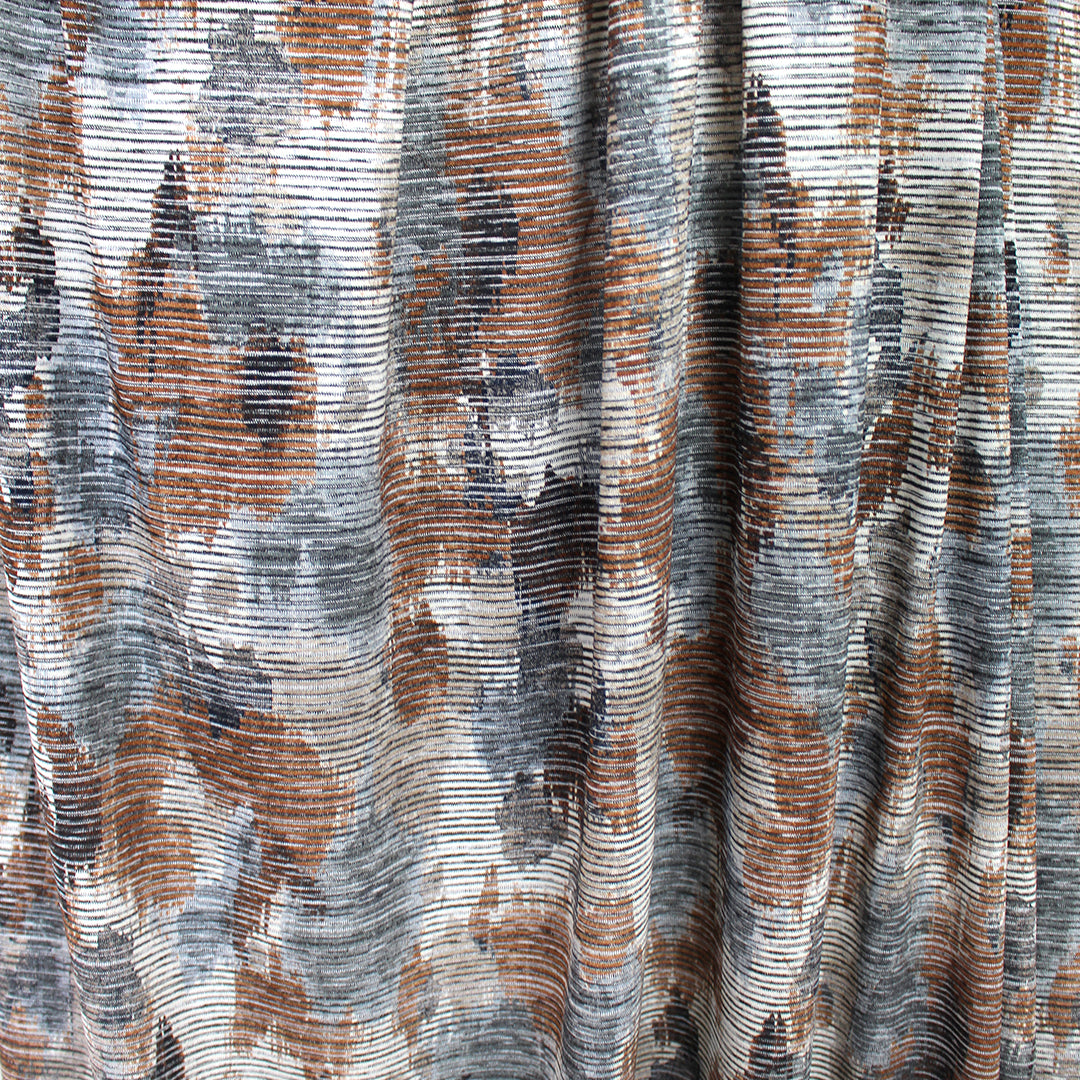'cocoa mist' viscose blend variegated knit 2.25 yds