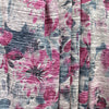 'fuchsia flowers' viscose blend variegated knit 1.5 yds