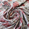 'carmine flowers' viscose blend variegated knit 1.875 yd