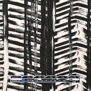 'edgy brushstrokes' stretch viscose knit - black/ecru 1.25 yds