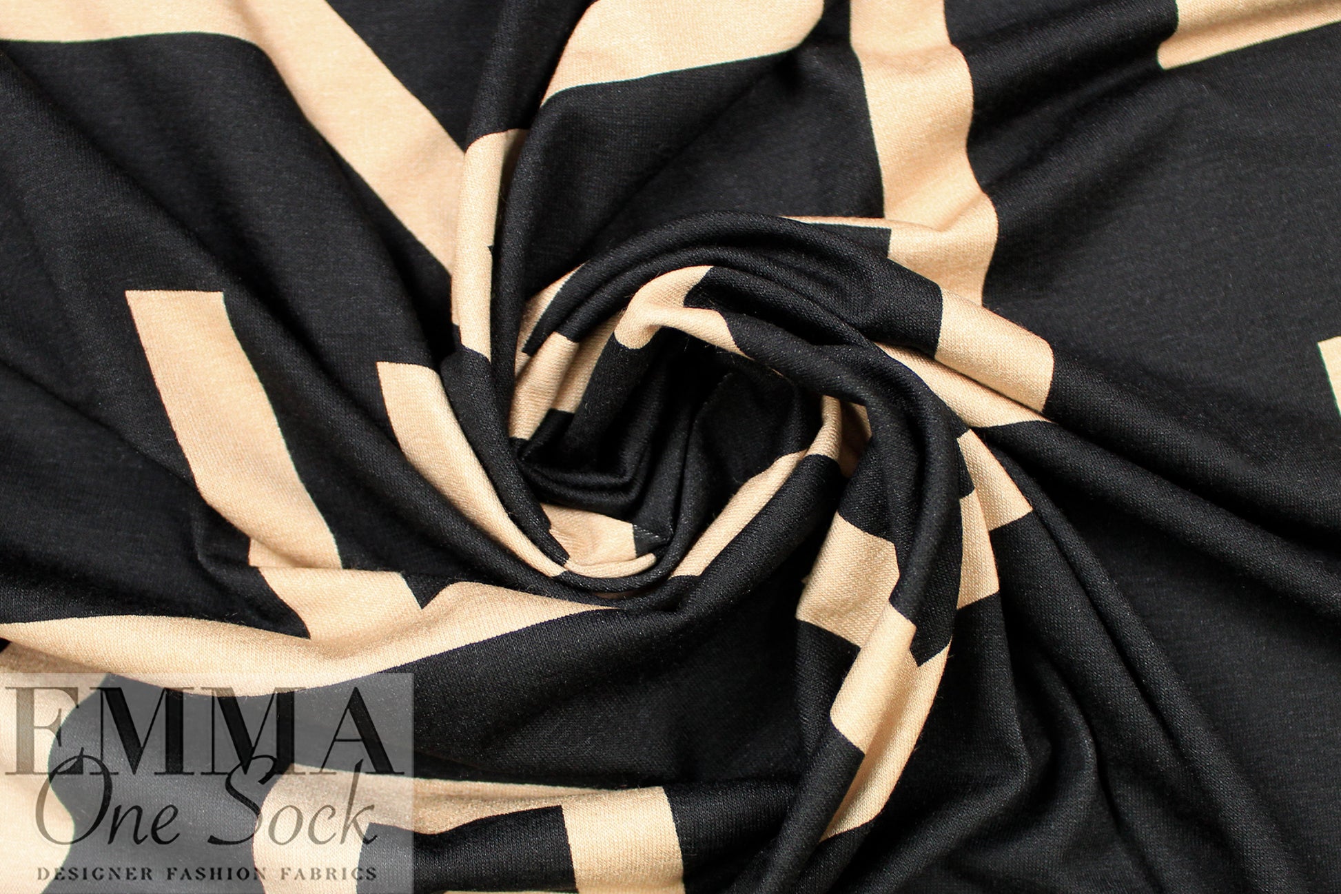 Italian 'kinetic shapes' viscose/spandex knit 1.125 yds