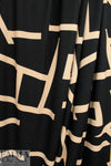Italian 'kinetic shapes' viscose/spandex knit 1.125 yds