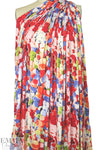 NY designer painterly floral viscose/lycra sweatery knit