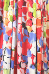 NY designer painterly floral viscose/lycra sweatery knit