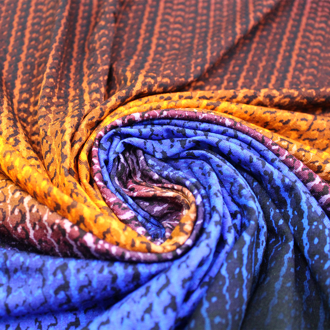 French 'ombre knitting' knit panel 1.125 yds - Partial Panel