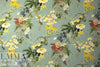 Italian 'botanical display' viscose/linen woven