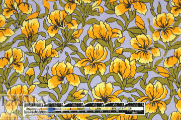 Italian 'yellow iris' viscose/linen lightweight woven