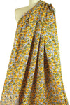 Italian 'yellow iris' viscose/linen lightweight woven .75 yds