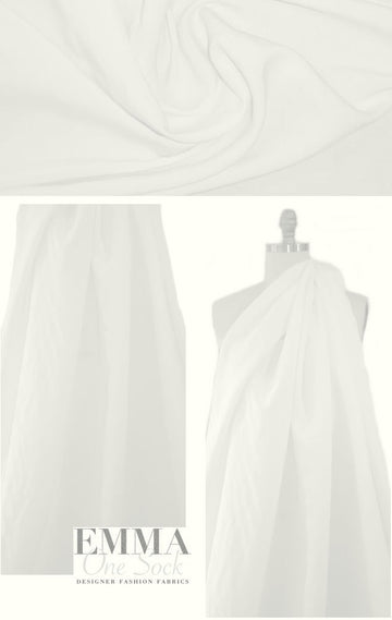 viscose/linen textured lightweight woven - white 2 yd