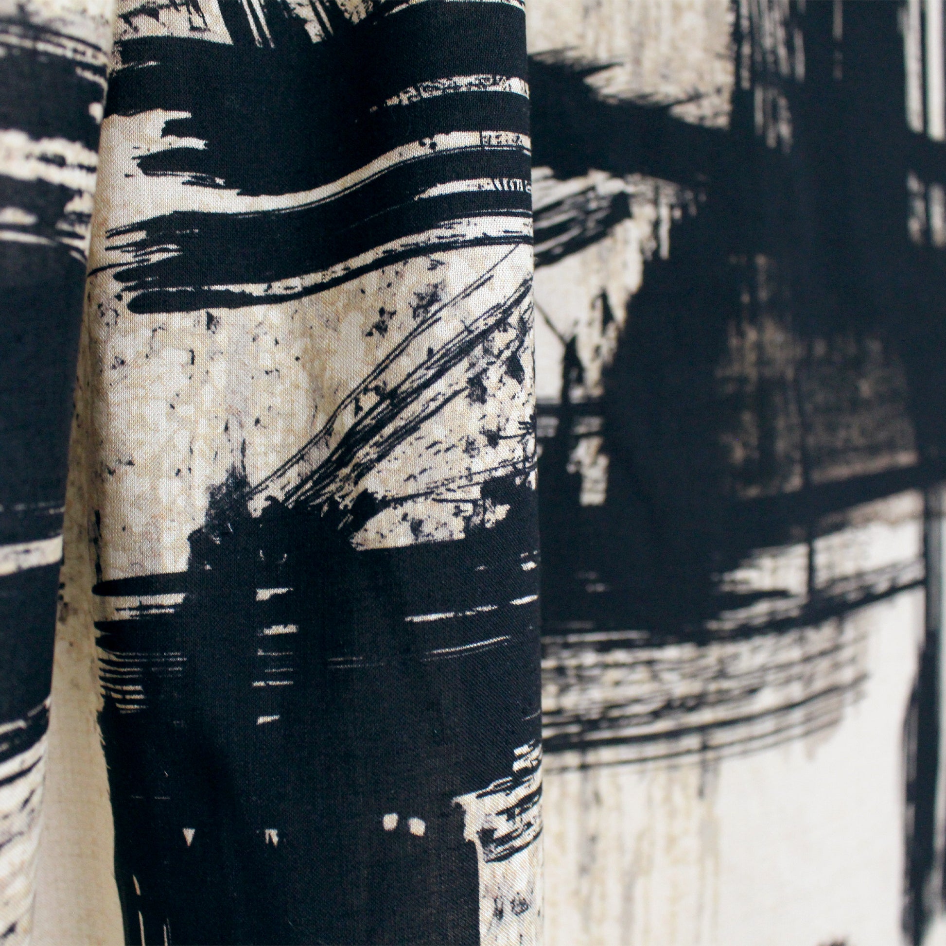 'edgy artist' viscose/linen woven