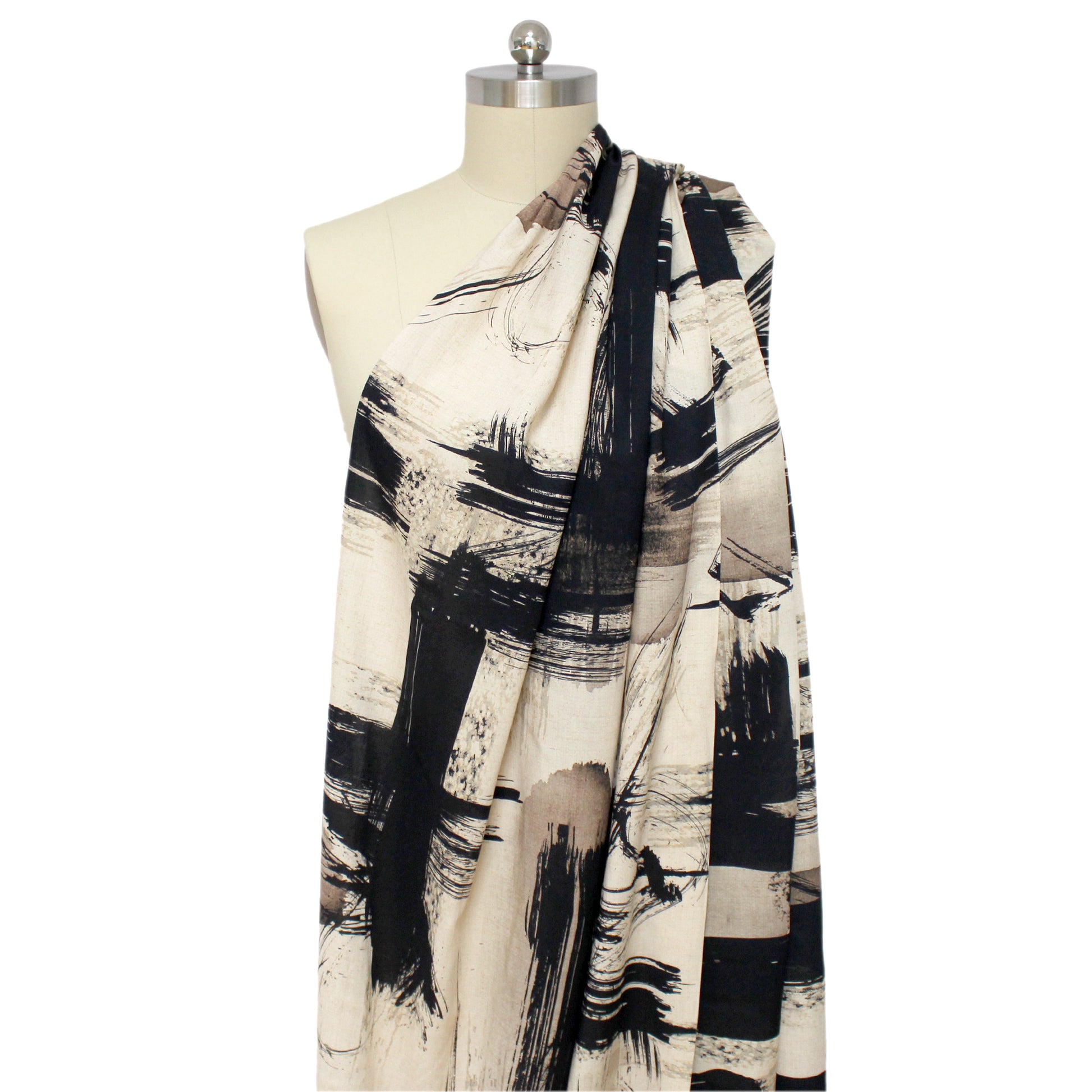 'edgy artist' viscose/linen woven