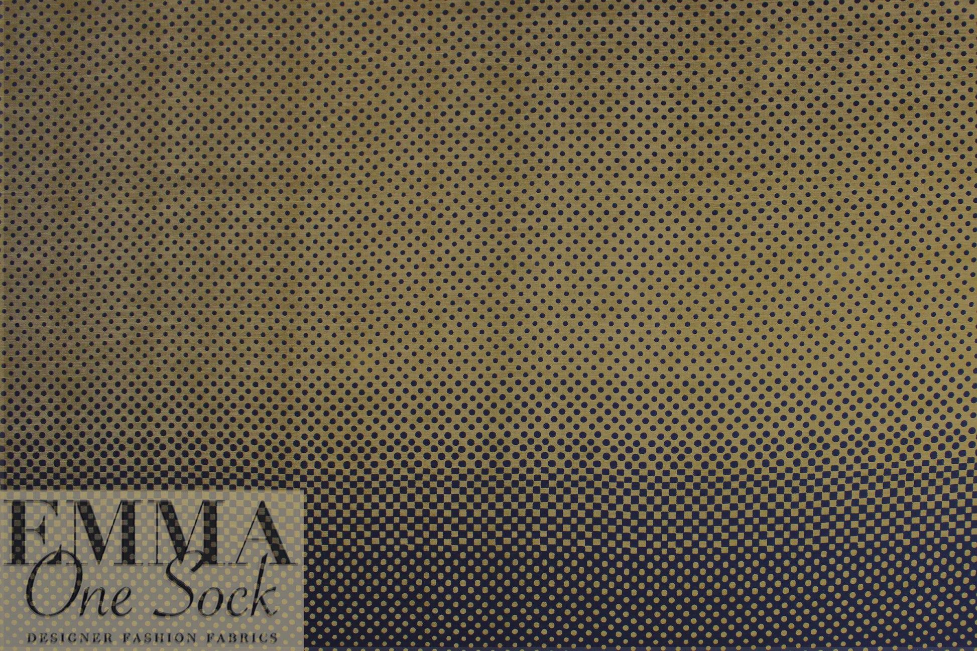 Italian 'dots to squares' viscose panel - black/bronze 3 panels 2.25 yd